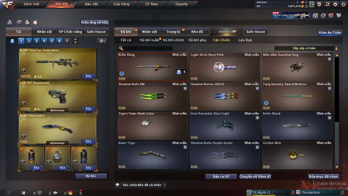 shop acc cf uy tin gia re